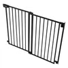 VEVOR Baby Gate for Stairs, 31-48 in Adjustable Width, 36 in High Dog Gate, No Bottom Bar, One-Handed Operation, Easy Drilling Installation with Hardware Kit, for Stairs, Doorways, and House, Black