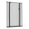 VEVOR Extra Tall Pet Gate for Cats, 29-41 in Adjustable Width, 56 in High Dog Gate, with Pressure Mount Kit and Wall Mount Kit, 1.3 in Narrow Bar Spacing, for Stairs, Doorways, and House, Black