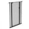 VEVOR Extra Tall Pet Gate for Cats, 29-41 in Adjustable Width, 56 in High Dog Gate, with Pressure Mount Kit and Wall Mount Kit, 1.3 in Narrow Bar Spacing, for Stairs, Doorways, and House, Black