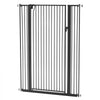 VEVOR Extra Tall Pet Gate for Cats, 29-41 in Adjustable Width, 56 in High Dog Gate, with Pressure Mount Kit and Wall Mount Kit, 1.3 in Narrow Bar Spacing, for Stairs, Doorways, and House, Black