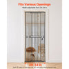 VEVOR Extra Tall Pet Gate for Cats, 28-34 in Adjustable Width, 78.7 in High Dog Gate, with Pressure Mount Kit and Wall Mount Kit, 1.2 in Narrow Bar Spacing, for Stairs, Doorways, and House, White