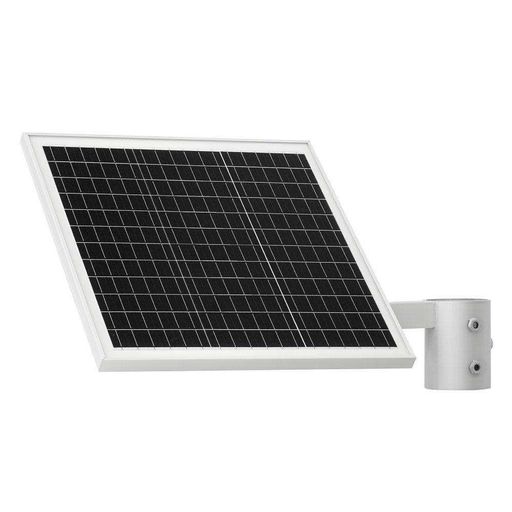 VEVOR 20W 12V Solar Panel Battery Charger, Solar Battery Trickle Charger Maintainer with Built-in Controller & Pole Mount Bracket, IP65 Waterproof for Gate Fence Farm Lawn (Fits 1.57" - 2.68" Poles)