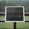 VEVOR 20W 12V Solar Panel Battery Charger, Solar Battery Trickle Charger Maintainer with Built-in Controller & 0-60° Adjustable Pole Mount Bracket, IP67 for Gate Fence Farm Lawn (Fit 1.5" - 3" Poles)