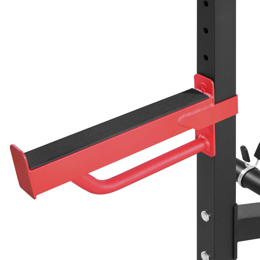 VEVOR Power Cage Squat Rack, Multifunctional Power Rack Home Gym, 1000LBS Strength Training Workout Equipment with 4 Band Pegs, Adjustable J-Hooks & Safety Bars for Barbell Squat Bench Press Pull-Up