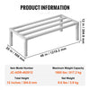 VEVOR Aluminum Dunnage Rack, 48” x 20” Commercial Food Floor Rack, 12” Off the Floor, 1800 lbs Capacity All-Welded Aluminum Storage Rack, for Storage in Restaurants, Kitchens, Garages and Vehicles
