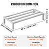 VEVOR Aluminum Dunnage Rack, 48” x 20” Commercial Food Floor Rack, 8” Off the Floor, 1800 lbs Capacity All-Welded Aluminum Storage Rack, for Storage in Restaurants, Kitchens, Garages and Vehicles