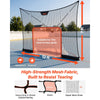 VEVOR Hockey Net Backstop, 12x7 ft Durable Hockey Goal Backstop Net with Extended Coverage, Lightweight and Portable Backyard Training Equipment, Easy Assembly, for Youth Adult (NET ONLY)
