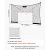 VEVOR Hockey Net Backstop, 12x7 ft Durable Hockey Goal Backstop Net with Extended Coverage, Lightweight and Portable Backyard Training Equipment, Easy Assembly, for Youth Adult (NET ONLY)