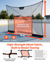 VEVOR Hockey Net Backstop, 12x7 ft Durable Hockey Goal Backstop Net with Extended Coverage, Lightweight and Portable Backyard Training Equipment, Easy Assembly, for Youth Adult (NET ONLY)