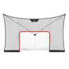 VEVOR Hockey Goal Goal and Backstop Net Set, 12x7 ft Durable Hockey Net with Extended Coverage, Lightweight Portable Complete Training Accessory Set, Easy Assembly, for Youth and Adults