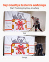 VEVOR Hockey Shooting Tarp, Shooter Tutor Ice Hockey Goal Practice Target, Tear-proof Premium Net with 7 Holes, Easy Set Up Hockey Net Replacement, Training Equipment for Practicing Shooting Accuracy