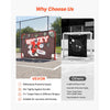 VEVOR Street Hockey Goalie Shooting Target, Shooter Tutor Ice Hockey Goal Practice Target, Tear-proof Premium Net with 11 Hole, Easy Attach Targets, Training Equipment for Practicing Shooting Accuracy