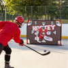 VEVOR Street Hockey Goalie Shooting Target, Shooter Tutor Ice Hockey Goal Practice Target, Tear-proof Premium Net with 11 Hole, Easy Attach Targets, Training Equipment for Practicing Shooting Accuracy