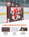 VEVOR Street Hockey Goalie Shooting Target, Shooter Tutor Ice Hockey Goal Practice Target, Tear-proof Premium Net with 11 Hole, Easy Attach Targets, Training Equipment for Practicing Shooting Accuracy