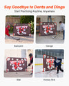 VEVOR Street Hockey Goalie Shooting Target, Shooter Tutor Ice Hockey Goal Practice Target, Tear-proof Premium Net with 11 Hole, Easy Attach Targets, Training Equipment for Practicing Shooting Accuracy