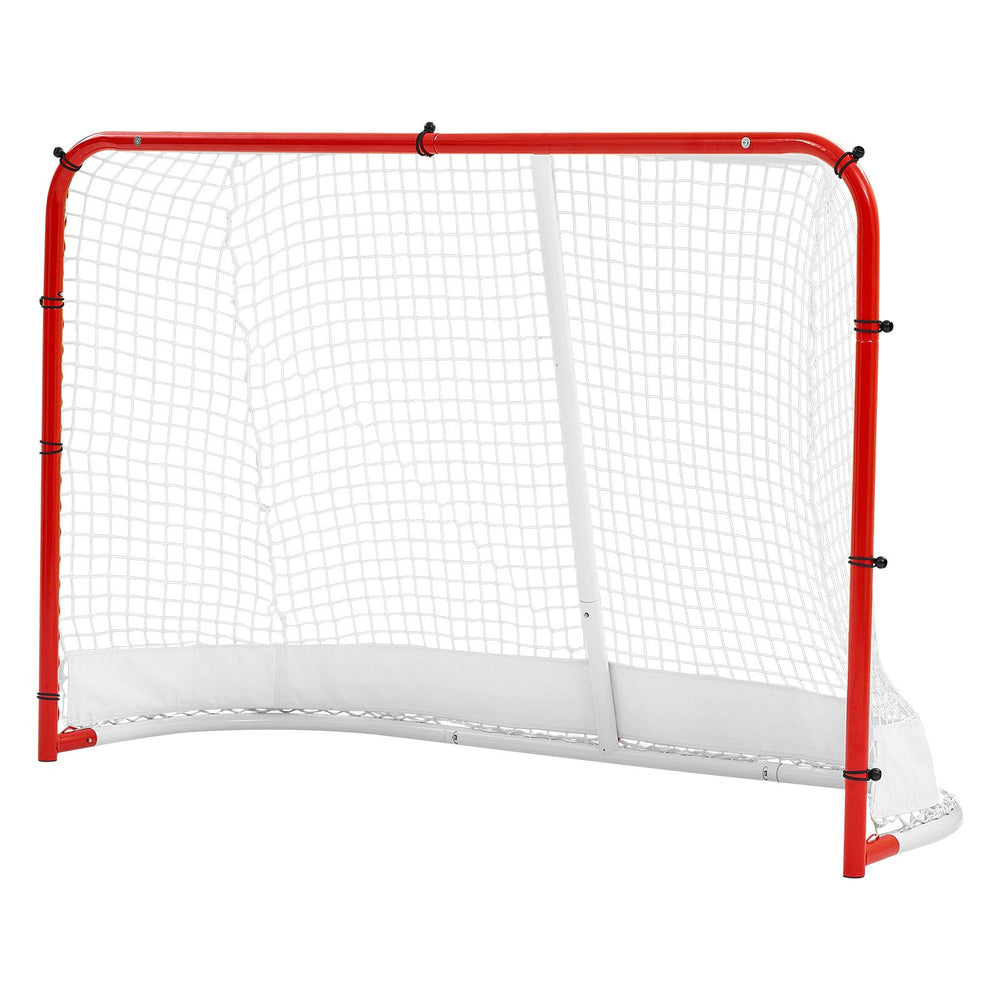 VEVOR Street Hockey Goal, Heavy-Duty Steel Street + Roller Hockey Nets, Durable Hockey Net for Indoor Outdoor Use, Lightweight Portable Training, Easy Assembly for Backyard Park Garage, 72 x 48 in