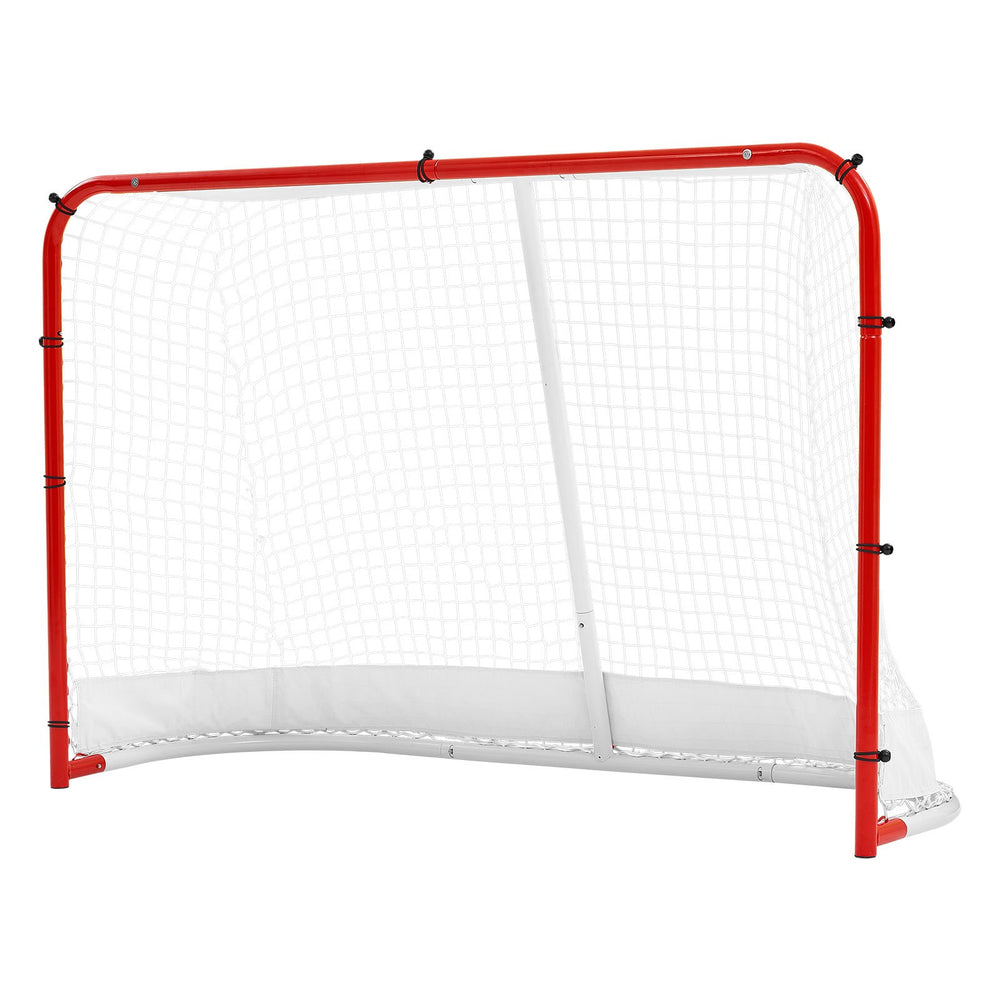VEVOR Street Hockey Goal, Heavy-Duty Steel Street + Roller Hockey Nets, Durable Hockey Net for Indoor Outdoor Use, Lightweight Portable Training, Easy Assembly for Backyard Park Garage, 72 x 48 in