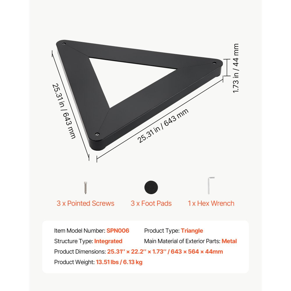 VEVOR Triangle Hockey Passer, Heavy-Duty Multi-Angle Rebounder, Hockey Passing Aid, Passing & Stick Handling Trainer, Off-Ice & On-Ice Portable Equipment, Help Improve Puck Control & Shooting