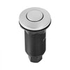 VEVOR Garbage Disposal Air Switch Kit, 3.5" Long Sink Top Air Switch for Food Waste Disposal, Brushed Silver Stainless Steel ON/OFF Air Push Button for Granite, Marble, and Quartz Countertops