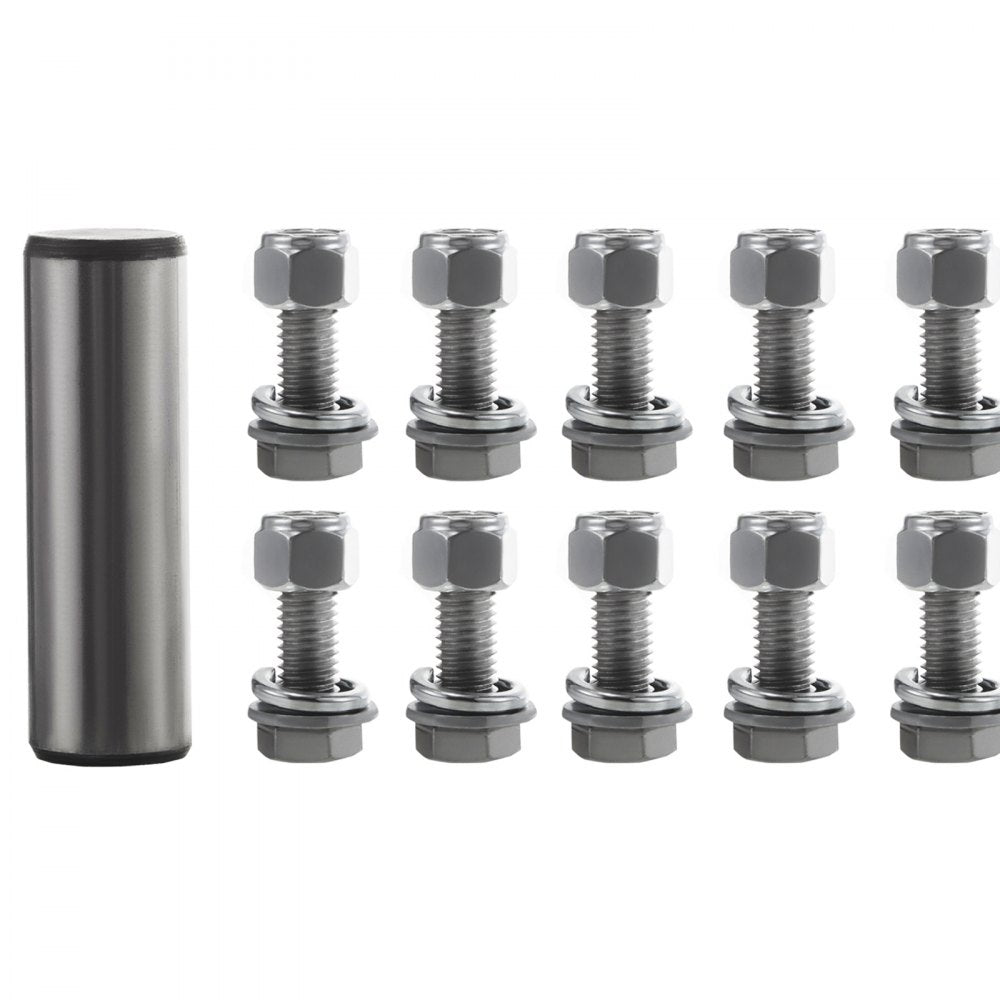 VEVOR Tractor Bolt on Hooks, 1/4\" Compact Bolt on Grab Hooks, Max 4700LBS G70 Forged Bolt on Hooks for Tractor Bucket with 1/2\" Shackles, Work Well for Tractor Bucket, RV, UTV, Truck Hardware Includ