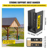 VEVOR Concealed Joist Hanger, 2"x4" Outdoor Accent Concealed-Flange, Pack of 24 Concealed Joist Bracket, Q235 Steel Plate Powder-Coated Concealed Face Mount Joist Hanger Inner 40x91 mm for Beam Swing
