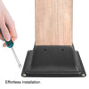 VEVOR Deck Post Base 5 PCS Post Base Skirt 4x4\" (Actual 3.38x3.38\") Post Support Flange 2.5LBS Deck Post Skirt Black Powder-Coated Decking Post Base with Thick Steel for Deck Supports Porch Railings