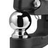 VEVOR Pintle Hook, 20000 lbs, Pintle Hook Hitch for 2-inch Hitch Hook Military Receiver, Combination 2-5/16-inch Hitch Ball, Fits 2.5 to 3-inch Lunette Ring, 15.6-inch Length, Black Powder Coat