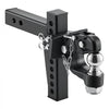 VEVOR Pintle Hook, 2 in Ball 20000 lbs Max. Towing Capacity Pintle Hitch, for Trucks, Trailers, and Heavy-Duty Towing, Fits 2 in Receiver, Combines Hitch Ball & Hook Functions, Flexible Connection