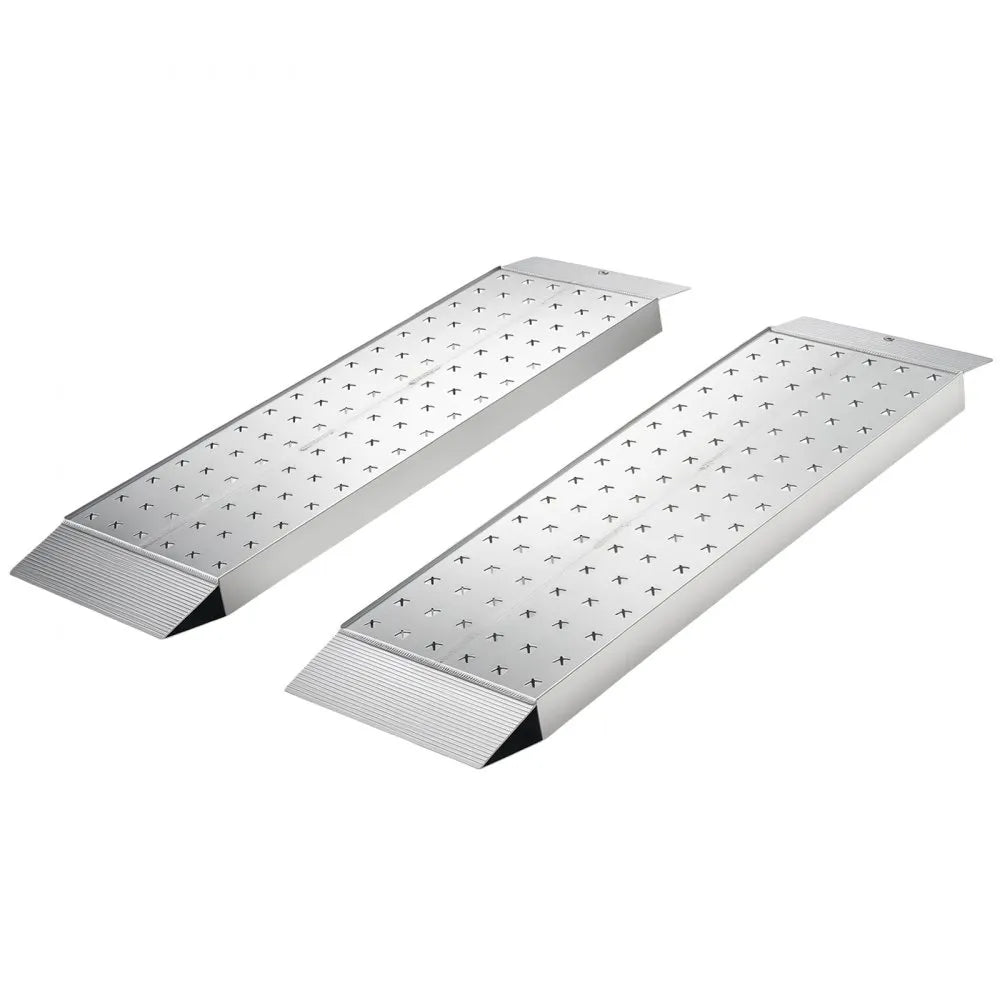 VEVOR Aluminum Trailer Ramps, 2PCS 39 x 12 in, Heavy-Duty ATV Ramp Set with Anti-Slip Plates, 3000LBS Combined Capacity Loading Ramps for Motorcycles, Lawn Mowers, Farm Tractors, Carts