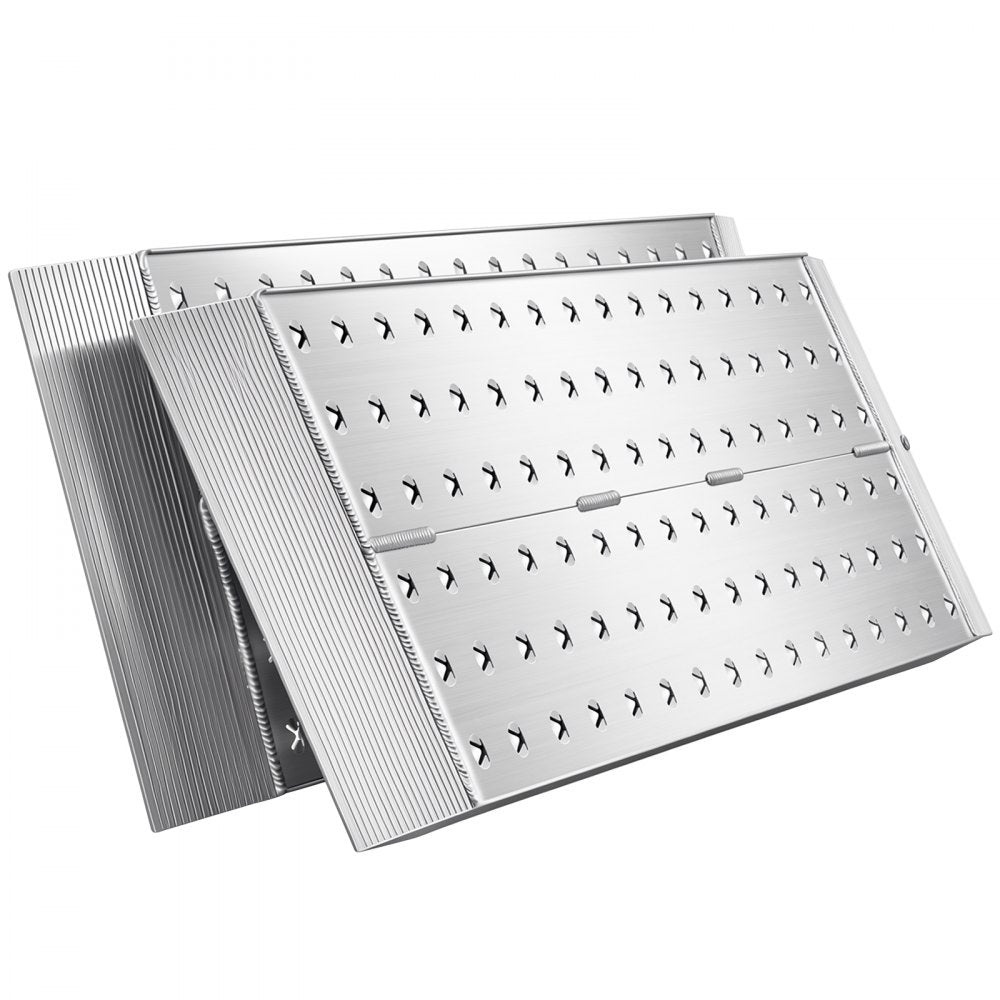 VEVOR Aluminum Trailer Ramps, 2PCS 39 x 12 in, Heavy-Duty ATV Ramp Set with Anti-Slip Plates, 3000LBS Combined Capacity Loading Ramps for Motorcycles, Lawn Mowers, Farm Tractors, Carts
