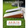 VEVOR Aluminum Trailer Ramps, 2PCS 55 x 12 in, Heavy-Duty ATV Ramp Set with Anti-Slip Plates, 3000LBS Combined Capacity Loading Ramps for Motorcycles, Lawn Mowers, Farm Tractors, Carts