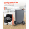 VEVOR Trash Can Dolly, Fit 16/23 Gallon Containers, Slim Trash Can Roller Base with 4 Lockable Wheels, 200lbs Weight Capacity, Heavy Duty Barrel Dolly, Smooth & Quiet Rolling Plastic Bin Dolly