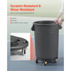 VEVOR Trash Can Dolly, Fit 20, 32, 44, 55 Gallon Containers, Round Trash Can Roller Base with 4 Lockable Wheels, 500lbs Weight Capacity, Heavy Duty Barrel Dolly, Multi-Functional Rolling Dolly Cart