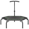 VEVOR Mini Trampoline, 54.5 Inch Fitness Rebounder, Max Load 450 lbs Exercise Trampoline, Stable & Quiet Small Trampoline with 3 Levels Height Adjustable Foam Handle, for Adults Indoor/Garden Workout