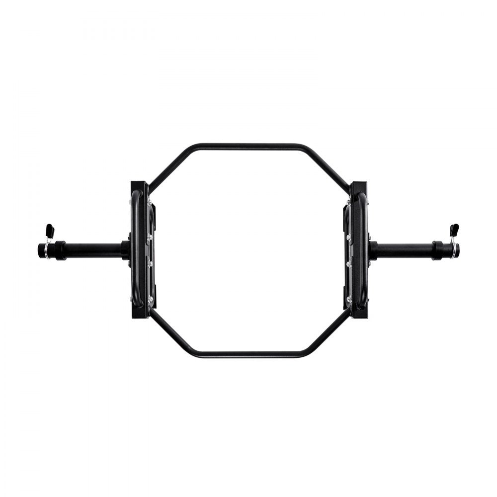 VEVOR Trap Bar Hex Bar, 2-Inch Hex Barbell, 500 LBS Capacity Shrug Bars, Weightlifting and Strength Training Equipment, Home Gym for Squats, Deadlifts, Shoulder Presses, Black