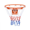 VEVOR Basketball Rim, Wall Door Mounted Basketball Hoop, Heavy Duty Q235 Basketball Flex Rim Goal Replacement with Net, Standard 18" Indoor and Outdoor Hanging Basketball Hoop for Kids Adults