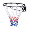 VEVOR Basketball Rim, Wall Door Mounted Basketball Hoop, Heavy Duty Q235 Basketball Flex Rim Goal Replacement with Net and Double Spring, Standard 18" Indoor Outdoor Hanging Hoop for Kids Adults