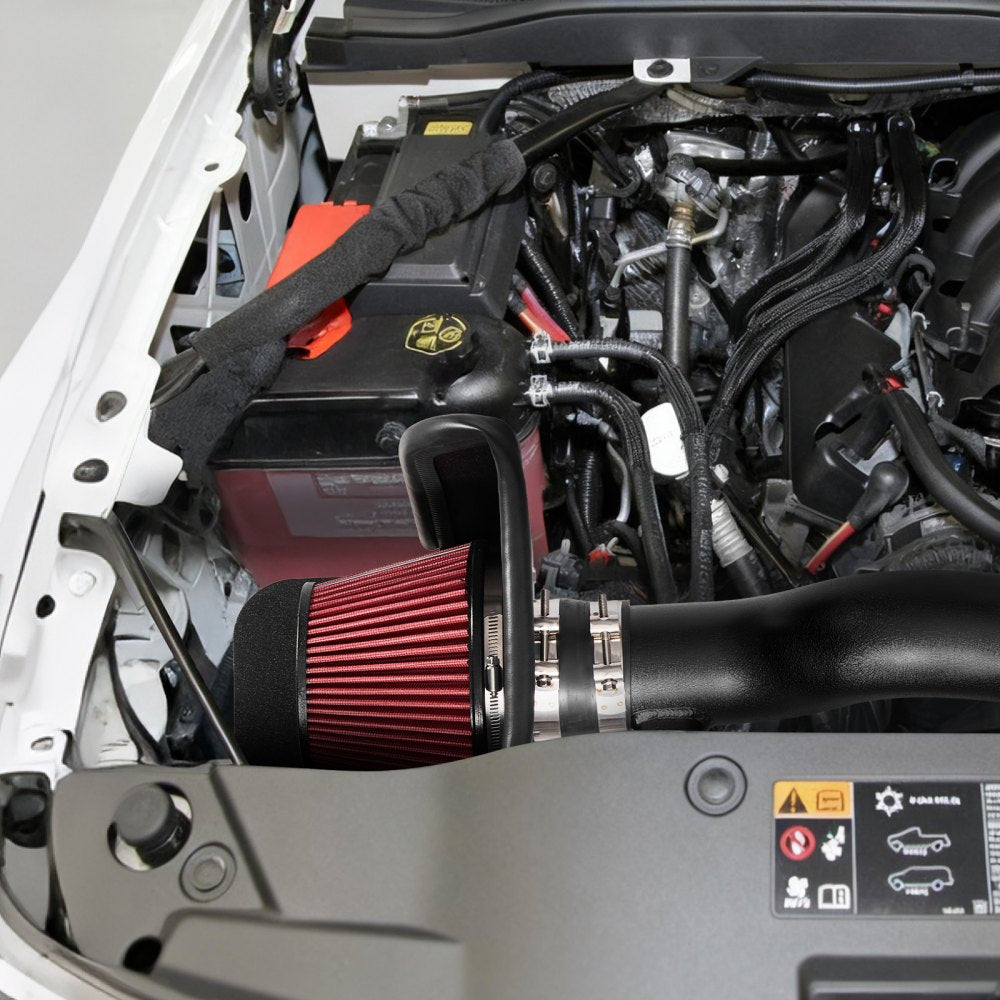 VEVOR Cold Air Intake, 3.3 Inch Cold Air Intake System + Heat Shield Compatible with 2016-2023 Toyota Tacoma 3.5L V6 Gas, High Flow Filter Kit Improved Horsepower, Throttle Response, High Performance