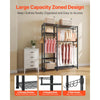 VEVOR Clothing Garment Rack, Heavy Duty Clothes Rack, 6 Adjustable Tiers Clothes Racks with Steel Frame, 800 lbs Load Capacity Closet Wardrobe with 3 Hanging Rods for Bedroom, Clothing Store, Hallway