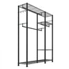 VEVOR Clothing Garment Rack, Heavy Duty Clothes Rack, 6 Adjustable Tiers Clothes Racks with Steel Frame, 800 lbs Load Capacity Closet Wardrobe with 3 Hanging Rods for Bedroom, Clothing Store, Hallway