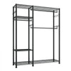 VEVOR Clothing Garment Rack, Heavy Duty Clothes Rack, 6 Adjustable Tiers Clothes Racks with Steel Frame, 800 lbs Load Capacity Closet Wardrobe with 3 Hanging Rods for Bedroom, Clothing Store, Hallway