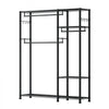 VEVOR Clothing Garment Rack, Heavy Duty Clothes Rack, 6 Adjustable Tiers Clothes Racks with Steel Frame, 800 lbs Load Capacity Closet Wardrobe with 3 Hanging Rods for Bedroom, Clothing Store, Hallway