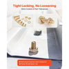 VEVOR 906 Pcs Bolts and Nuts Assortment Kit, Metric Machine Screws and Flat Washers, Alloy Steel M4/M5/M6/M8 Multiple Size, for Equipment Assembly, Vehicle Grade 8.8 Gold-Plated Galvanized