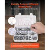 VEVOR 246 Pcs Bolts and Nuts Assortment Kit, Imperial Screws and Flat Washers, Stainless Steel 1/4-20,5/16-18,3/8-16, Spring Lock Washers for Furniture / Equipment /Vehicle Assembly with Case