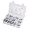 VEVOR 246 Pcs Bolts and Nuts Assortment Kit, Imperial Screws and Flat Washers, Stainless Steel 1/4-20,5/16-18,3/8-16, Spring Lock Washers for Furniture / Equipment /Vehicle Assembly with Case