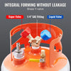 VEVOR Refrigerant Recovery Tank with Float Switch - 30 lb. Capacity ac Recovery Tank with ¼ to ½ Adaptor, Reusable Recovery Tank HVAC for All Refrigerant, Prevent Overflow, with Trace Amount of N₂