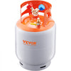 VEVOR Refrigerant Recovery Tank, 30 LBS Capacity, 400 psi Portable Cylinder Tank with Y-Valve for Liquid/Vapor, High-sealing Recovery Can for R22/R134A/R410A, Orange+Gray