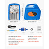 VEVOR Portable Refrigerant Recovery Machine, 3/4 HP 120V 60Hz Single Cylinder AC Recovery Machine for Liquid Vapor Refrigerant, 1750 RPM Recycling Unit HVAC for Automotive & Household Air Conditioning