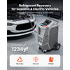 VEVOR Fully Automatic Refrigerant Recovery Machine for 1234yf, ≥98.5% Accuracy, 7-Inch Touch Screen, AC Recovery, Vacuum, and Recharging Machine for Standard and High Voltage Automotive A/C Systems