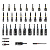 VEVOR Master Magnetic Impact Nut Driver Set 34-Piece, Metric & SAE Sizes, with Nut Setter, Quick Release Extension, Wing Nut Driver, Storage Box, Versatile for Automotive, Machinery, and DIY Tasks